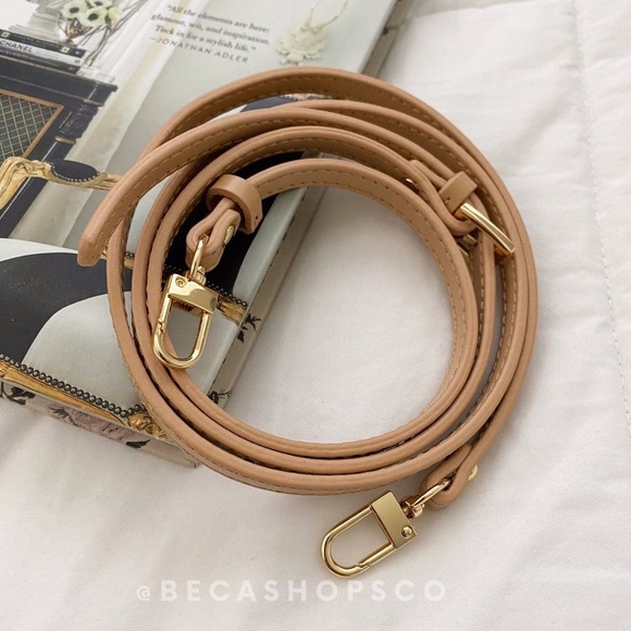 Natural Crossbody Vachetta Leather Strap Replacement for Louis Vuitton Croisette - Picture 4 of 8